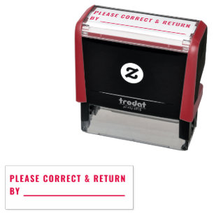 Teacher Grading Please Correct And Return Learning Self-inking Stamp