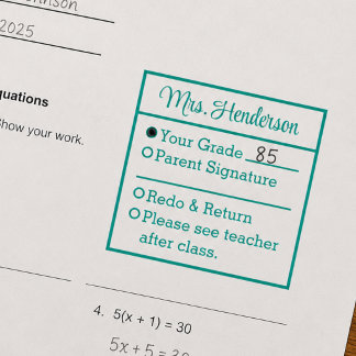 Teacher Grading Self-inking Stamp