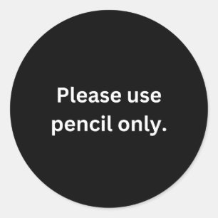 Teacher Grading Stickers - white on black