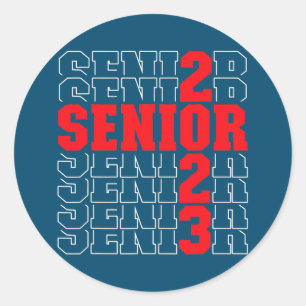 Teacher Graduation CLASS OF 2023  Classic Round Sticker