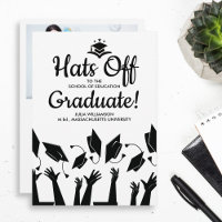Teacher Graduation Hats Off Grad Photo Party