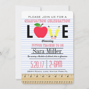Teacher Graduation Invitation
