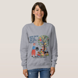 Teacher Gratitude Heartwarming Educational Proveb Sweatshirt