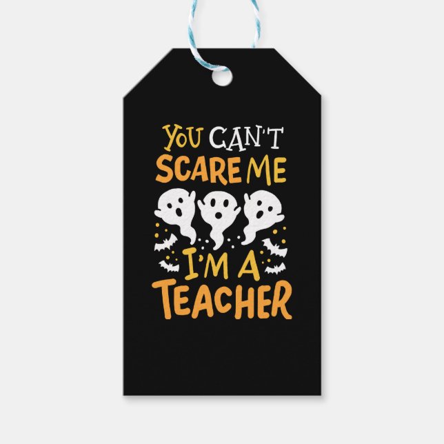 Teacher Halloween  Gift Tags (Front)