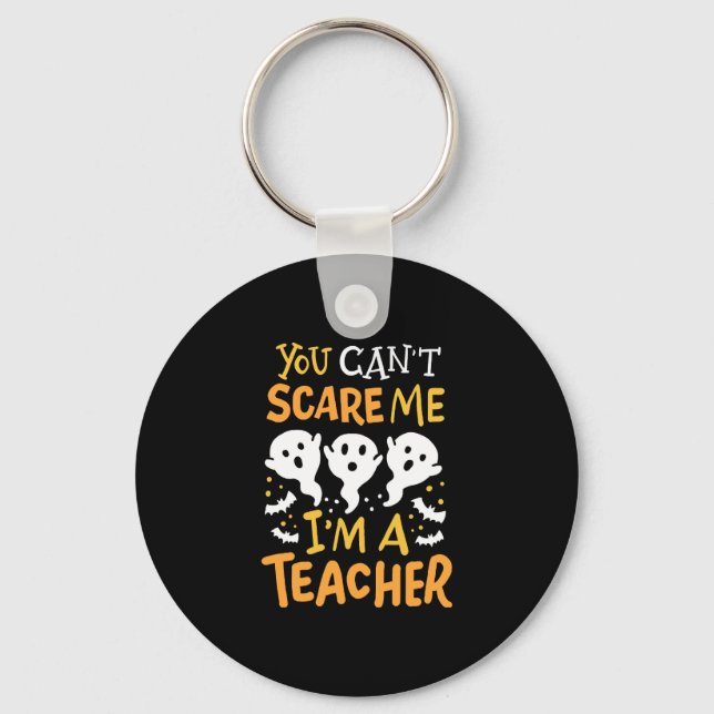 Teacher Halloween  Key Ring (Front)