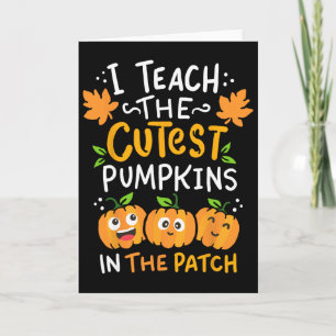 Teacher Halloween Pre-k Teacher Kindergarten Cutes Card