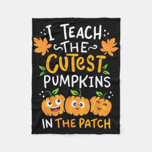 Teacher Halloween Pre-k Teacher Kindergarten Cutes Fleece Blanket
