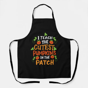 Teacher Halloween Pumpkin Halloween Costume Apron
