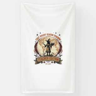 Teacher Halloween Shirt for First Spooky Season Te Banner