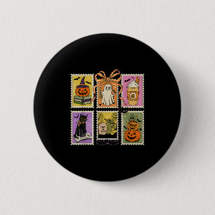 Teacher Halloween Shirt Soky Ghost Reading Hallowe 6 Cm Round Badge