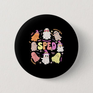Teacher Halloween Spooky Special Education Team 6 Cm Round Badge