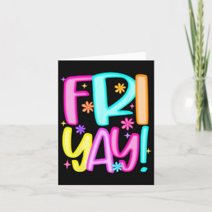 Teacher Happy Friyay Weekend Friday Preppy Back To Card