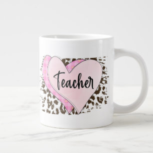 Teacher Heart Large Coffee Mug