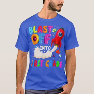 Teacher Hello 1st Grade Astronaut Space Star 1st D T-Shirt