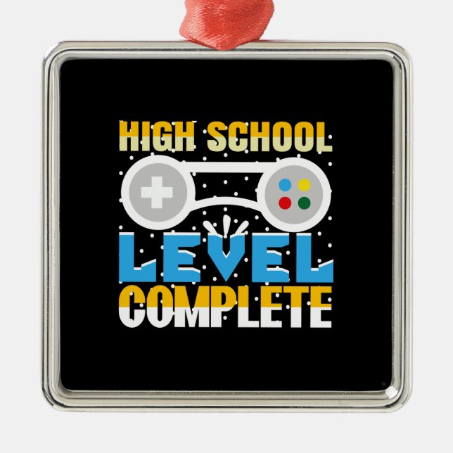 Teacher High School Level Complete Metal Ornament (Front)