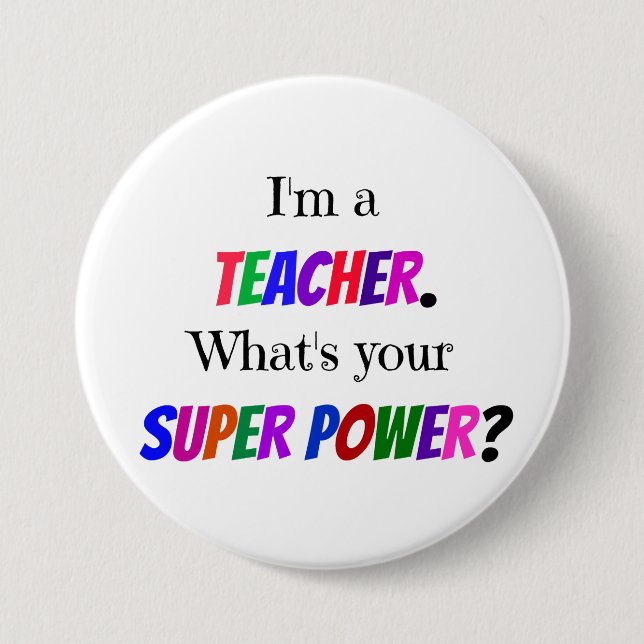 Teacher Humour 7.5 Cm Round Badge (Front)