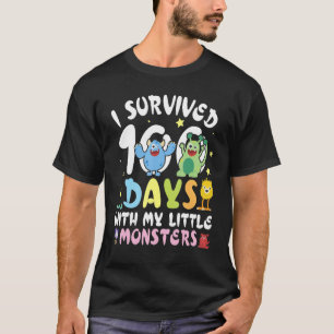 Teacher I Survived 100 Days With My Little Monster T-Shirt