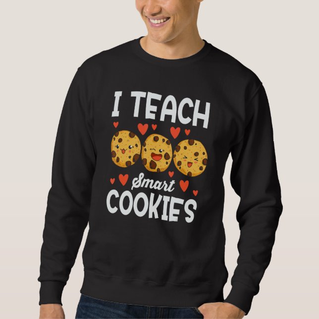 Teacher I Teach Smart Cookies Back To School Xmas Sweatshirt (Front)