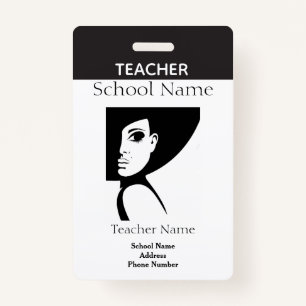 Teacher ID ID Badge