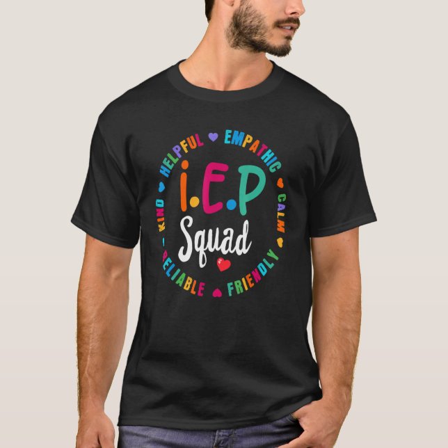 Teacher Iep Squad I Encourage Progress Sped Ed Tea T-Shirt (Front)