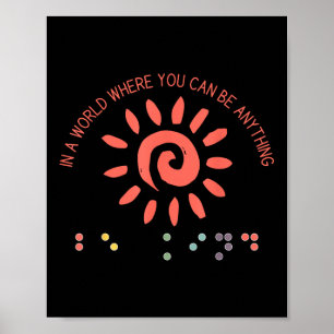 Teacher In A World Where You Can Be Anything Be Ki Poster