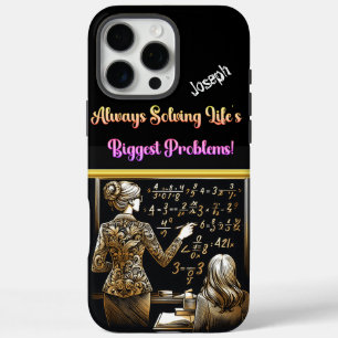 Teacher Inspires Students in Math iPhone 16 Pro Max Case