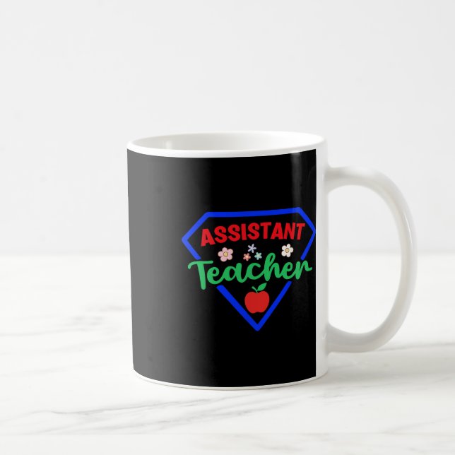 Teacher Istant Superhero Appreciation Back To Scho Coffee Mug (Right)