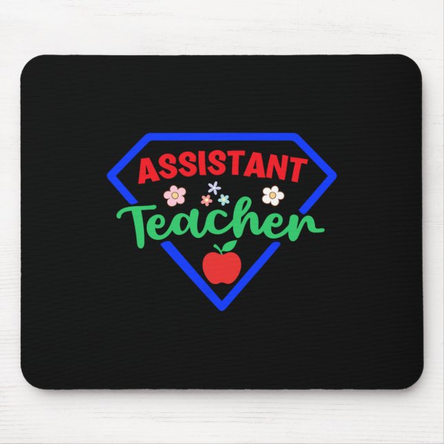 Teacher Istant Superhero Appreciation Back To Scho Mouse Pad (Front)