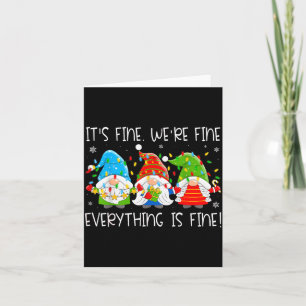 Teacher It's Fine We're Fine Everything Is Fine Gn Card