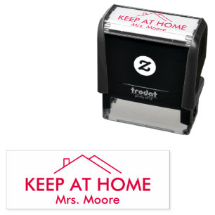 Teacher Keep At Home Student Personalised Name Self-inking Stamp
