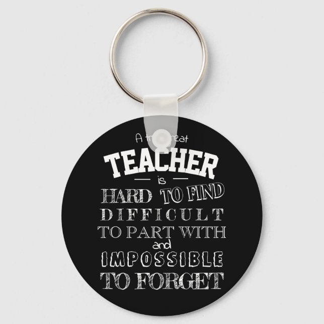 Teacher Keychain Thank you Teacher Appreciation (Front)