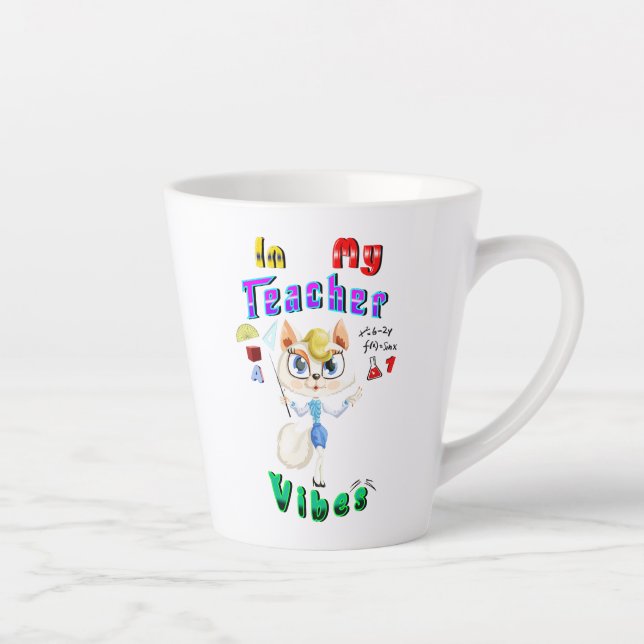 Teacher Latte Mug (Right)
