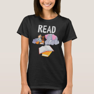 Teacher Library Read Book Club Piggie Elephant Pig T-Shirt