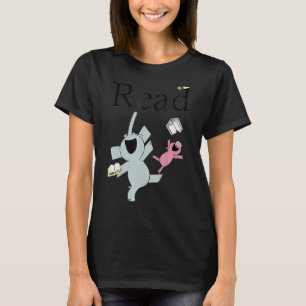 Teacher Library Read Book Club Piggie Elephant Pig T-Shirt