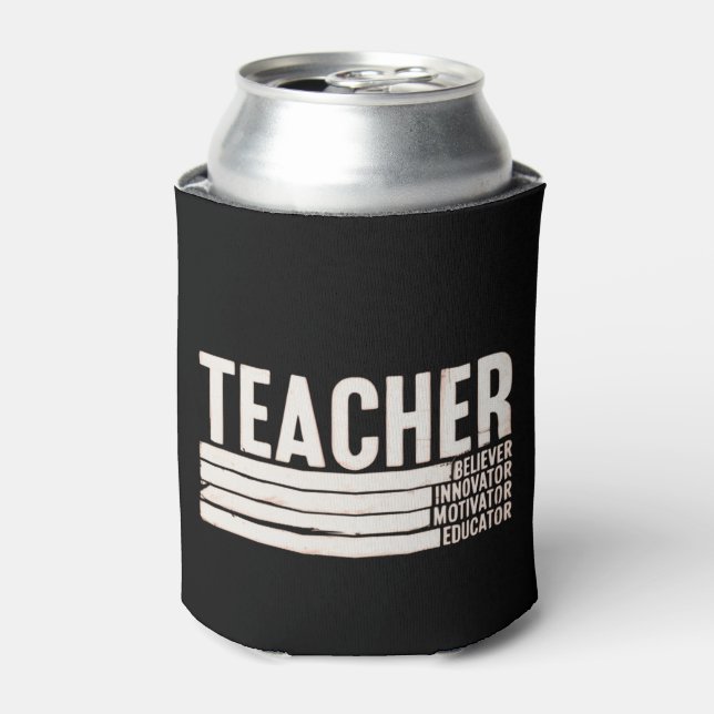 Teacher Life Back to School  Can Cooler (Can Front)
