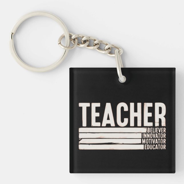 Teacher Life Back to School  Key Ring (Front)