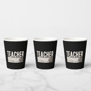 Teacher Life Back to School Paper Cups