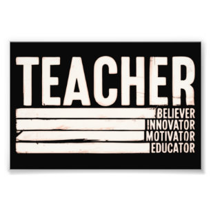 Teacher Life Back to School  Photo Print