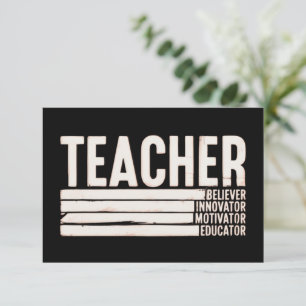 Teacher Life Back to School Thank You Card