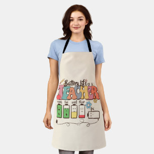 Teacher Life Battery Apron