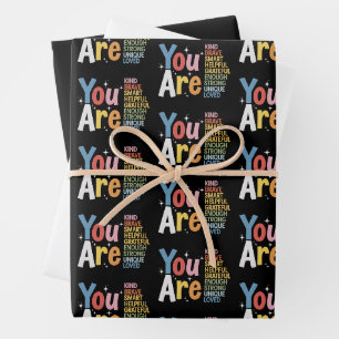 Teacher Life Be Kind Teaching School Students Wrapping Paper Sheet