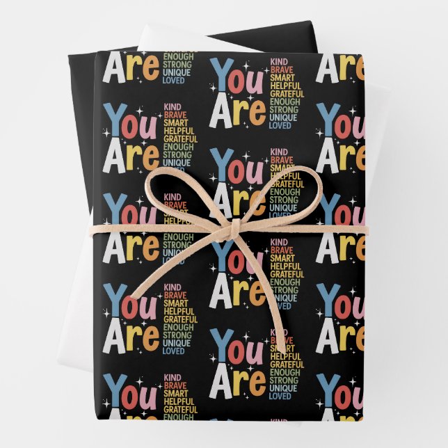 Teacher Life Be Kind Teaching School Students Wrapping Paper Sheet (In situ)