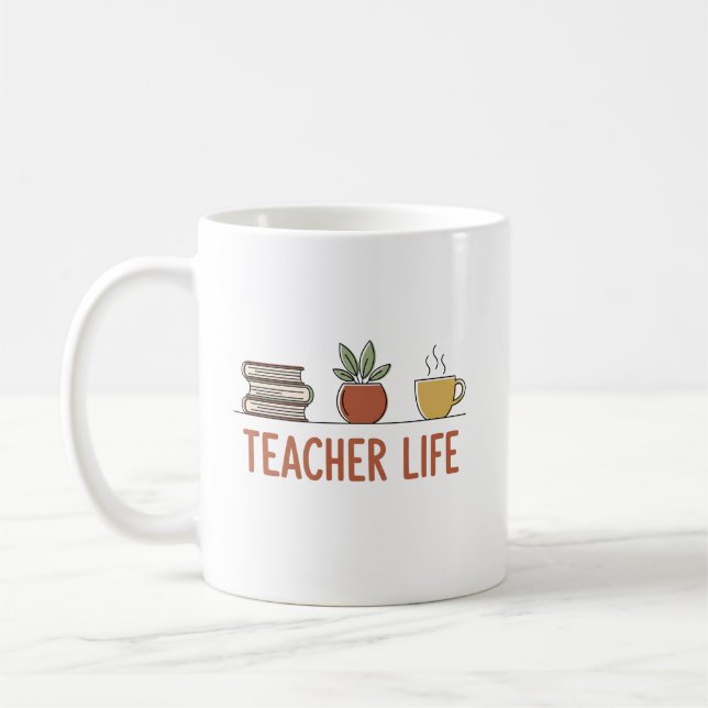 Teacher Life Coffee Mug (Left)