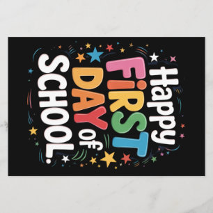 Teacher Life Gift Happy First Day Of School Flyer