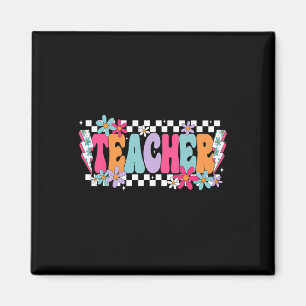 Teacher Life Happy First Day Of School Funny Back Magnet