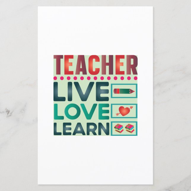 Teacher Live Love Learn (Front)