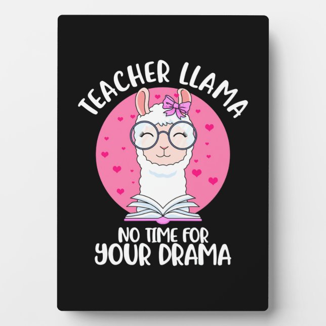 Teacher Llama Plaque (Front)
