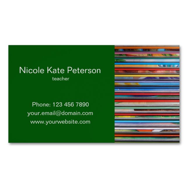teacher magnetic business card (Front)