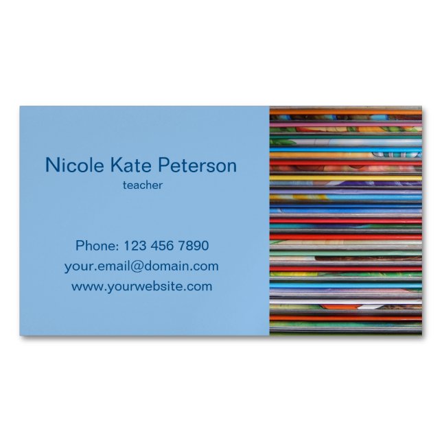 teacher magnetic business card (Front)