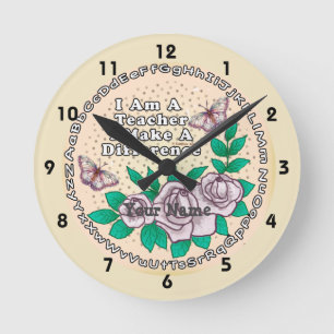 Teacher Makes Difference clock